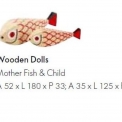 Скульптура Vitra WOODEN DOOL MOTHER FISH & CHILD