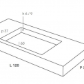 Раковина Italgraniti DOUBLE FLAT