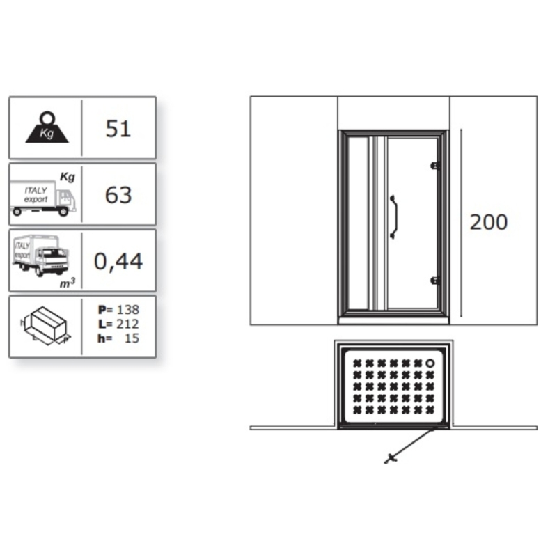 Душевая кабина LINEATRE PM1200