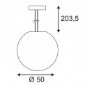 Светильник подвесной SLV 165400