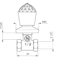 Вентиль Officina Nicolazzi 2012CR22