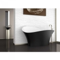 Прямокутна ванна Glass Design FLOWER STYLE BLACK