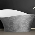 Прямоугольная ванна Glass Design FLOWER STYLE SILVER