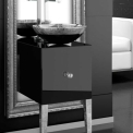 Комплект в ванную комнату Glass Design MONNALISA CLASS FILIGRANA BLACK/SILVER