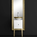 Комплект в ванную комнату Glass Design MONNALISA CLASS FILIGRANA WHITE/GOLD