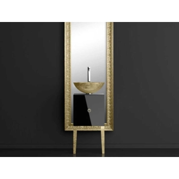 Комплект в ванну кімнату Glass Design MONNALISA FLORENCE BLACK MOSAIC GOLD