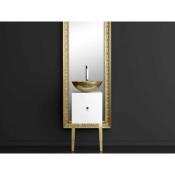 Комплект в ванну кімнату Glass Design MONNALISA FLORENCE WHITE MOSAIC GOLD