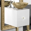 Комплект в ванну кімнату Glass Design MONNALISA FLORENCE WHITE MOSAIC GOLD
