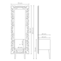 Комплект в ванну кімнату Glass Design MONNALISA PRESTIGE VENICE BLACK/SILVER