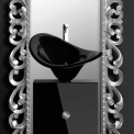 Комплект в ванну кімнату Glass Design MONNALISA PRESTIGE FLOWER BLACK