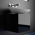 Комплект в ванну кімнату Glass Design LEONARDO CUBUS BLACK KOOL MAX WHITE