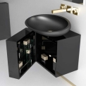 Комплект в ванную комнату Glass Design LEONARDO CUBUS BLACK KOOL MAX BLACK