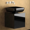 Комплект в ванну кімнату Glass Design LEONARDO CUBUS BLACK JIMMY SMALL BLACK