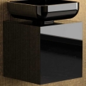 Комплект в ванную комнату Glass Design LEONARDO CUBUS BLACK JIMMY SMALL BLACK