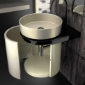 Комплект в ванную комнату Glass Design LEONARDO KOIN MEDIO RHO DARK INOX