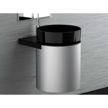 Комплект в ванну кімнату Glass Design LEONARDO KOIN MEDIO DARK INOX RHO BLACK