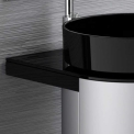 Комплект в ванну кімнату Glass Design LEONARDO KOIN MEDIO DARK INOX RHO BLACK