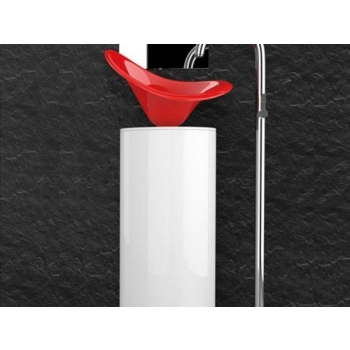 Комплект в ванну кімнату Glass Design LEONARDO KOIN XL FLOWER RED FERRARI