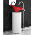 Комплект в ванную комнату Glass Design LEONARDO KOIN XL FLOWER RED FERRARI