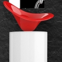Комплект в ванную комнату Glass Design LEONARDO KOIN XL FLOWER RED FERRARI