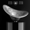Комплект в ванную комнату Glass Design LEONARDO KOIN XL FLOWER SILVER