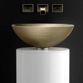 Комплект в ванную комнату Glass Design LEONARDO KOIN XL VENICE GOLD/SILVER