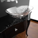 Комплект в ванну кімнату Glass Design LEONARDO CANTO XL BLACK ICE OVAL