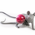 Настольная лампа Seletti GREY MOUSE LAMP LIE DOWN