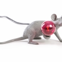 Настольная лампа Seletti GREY MOUSE LAMP LIE DOWN