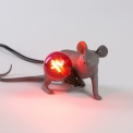 Настольная лампа Seletti GREY MOUSE LAMP LIE DOWN