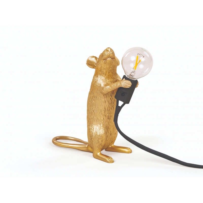 Настільна лампа Seletti MOUSE LAMP GOLD - STEP