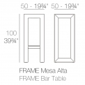 Стол обеденный VONDOM FRAME