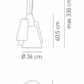 Світильник підвісний Axo Light SP MELT 60