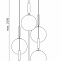 Светильник подвесной Nuura MIIRA 6 LARGE