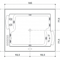 Ванна з гідромасажем Jacuzzi® AURA PLUS CORIAN®