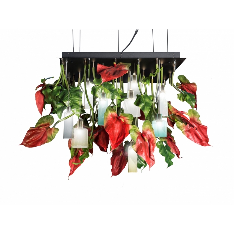 Світильник до стелі VGnewtrend FLOWER POWER ANTHURIUM SQUARE