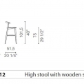 Табурет Cappellini NEWOOD LIGHT
