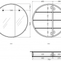 Настінне дзеркало Ceramica Cielo I CATINI ROUND BOX